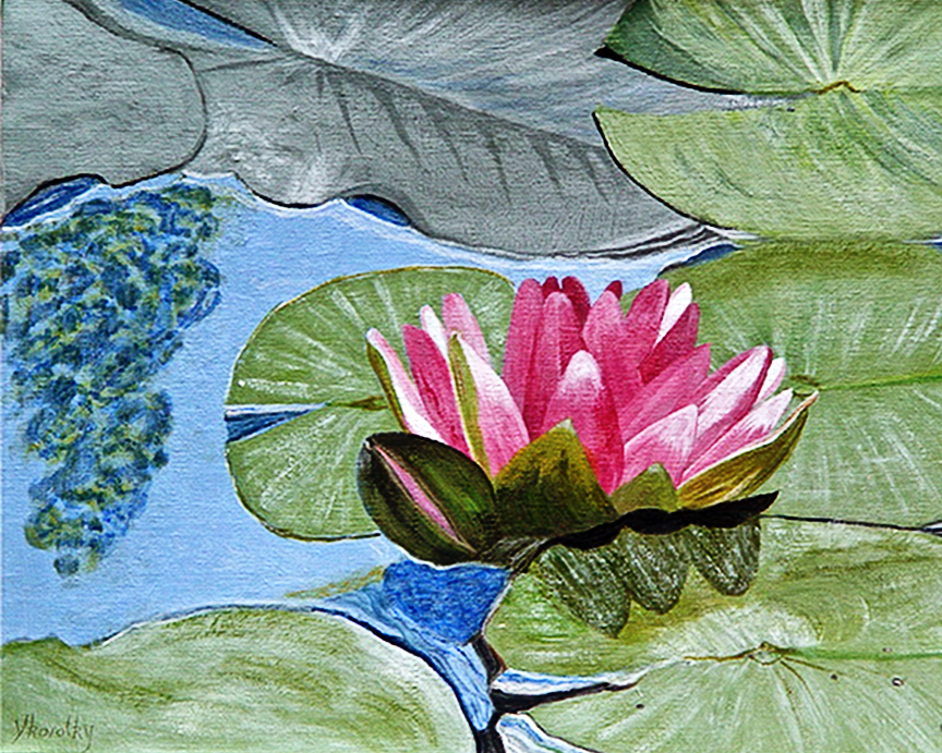 Flower On Lily Pad